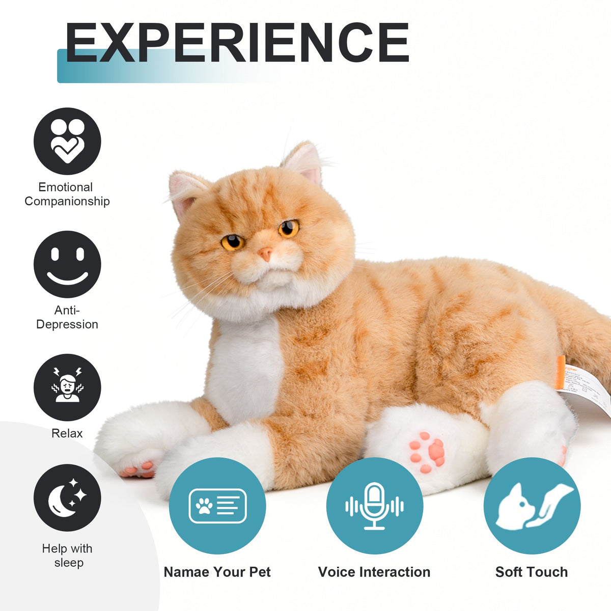 Percy Interactive Robot Cat Companion for Seniors