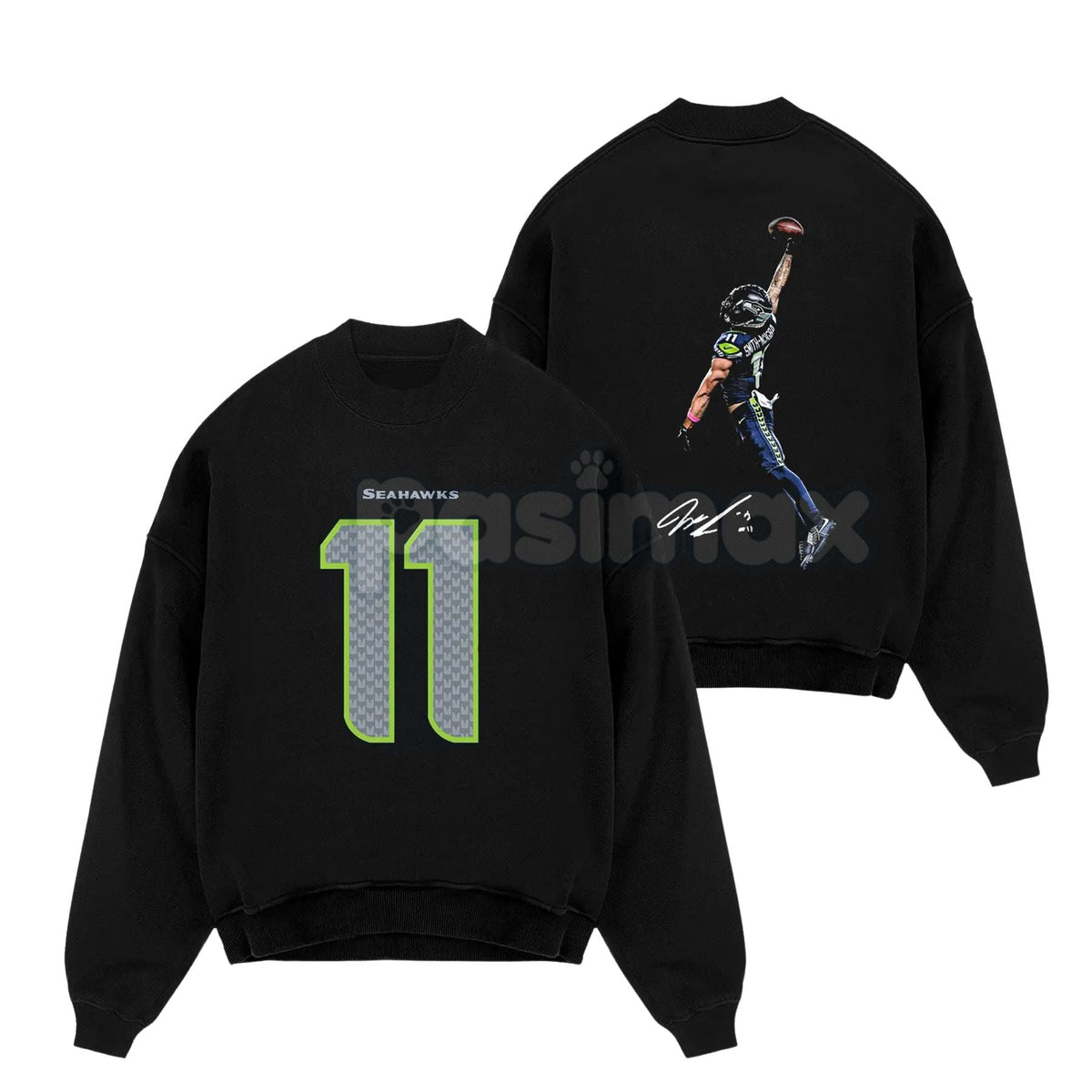 Jaxon Smith-Njigba 'POSTERIZED' T-Shirt - Seahawks JSN Graphic Hoodie, 12s Fan Retro Apparel, Cotton Sweatshirt Gift
