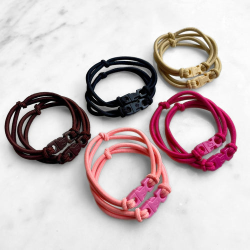 Buckle Hair Tie Elastics - Quick-Release, Snag-Free, Zero Tangles