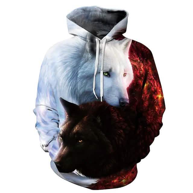 3D Printed Hoodies Sweatshirts Unisex Pullover