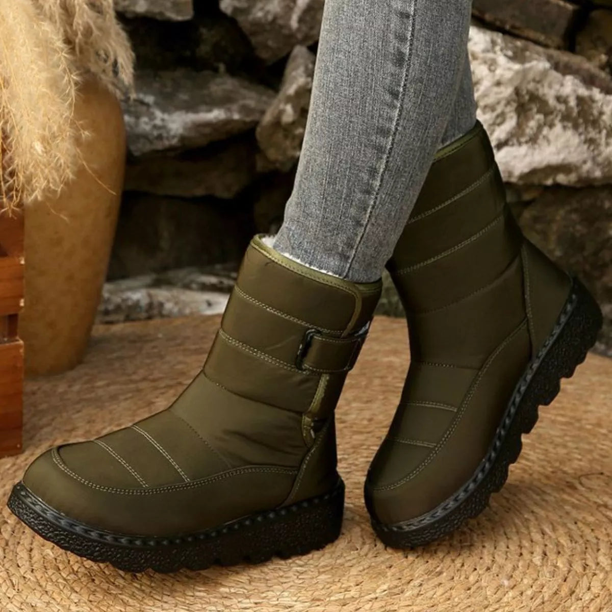 Warm Padded Waterproof Snow Boots