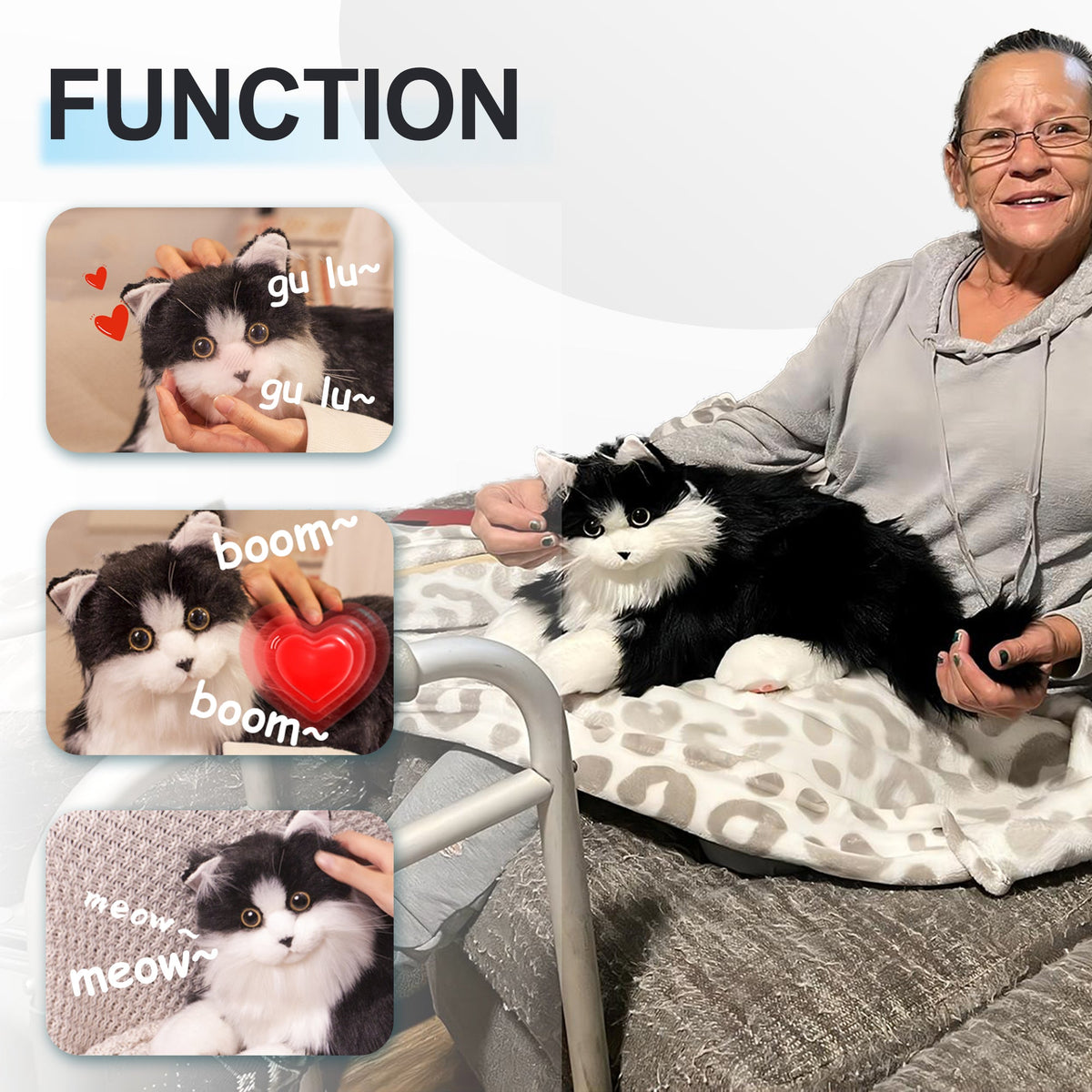 Percy Interactive Robot Cat Companion for Seniors