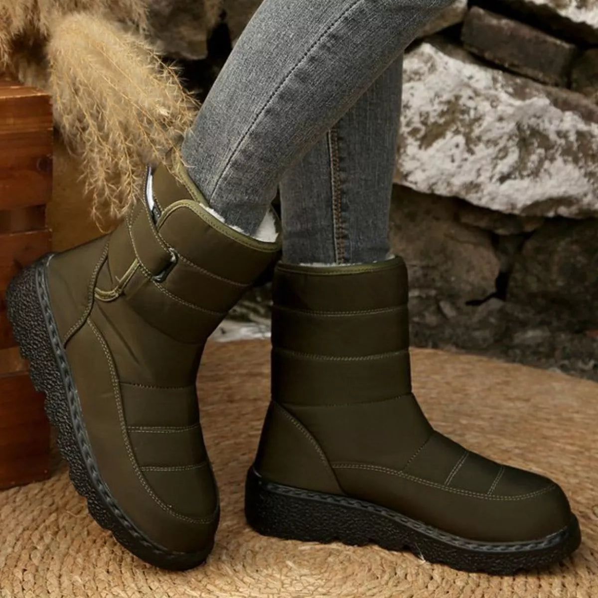 Warm Padded Waterproof Snow Boots