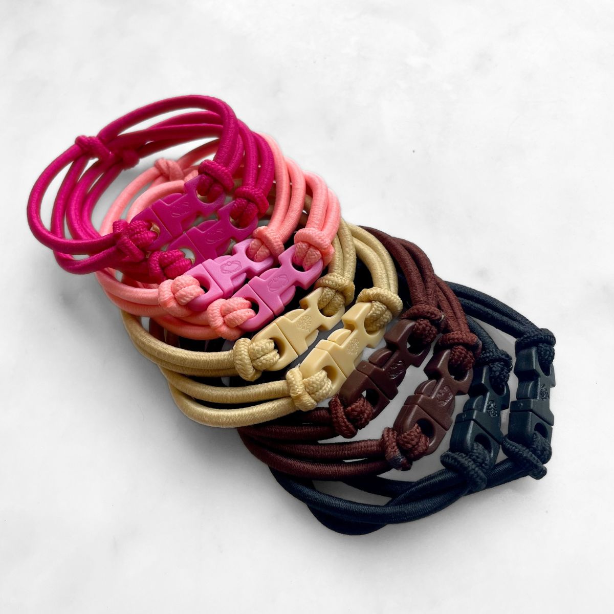 Buckle Hair Tie Elastics - Quick-Release, Snag-Free, Zero Tangles