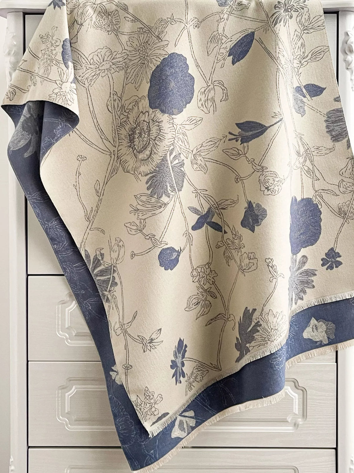 Floral Print Reversible Scarf