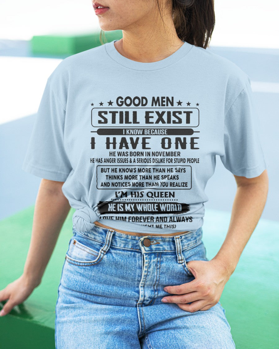November - Good men Still Exist - gift for your girlfriend, wife from Husband - NGHL11 (SKU-GM-11)