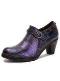 Adalee Retro Floral Embossed Shoes
