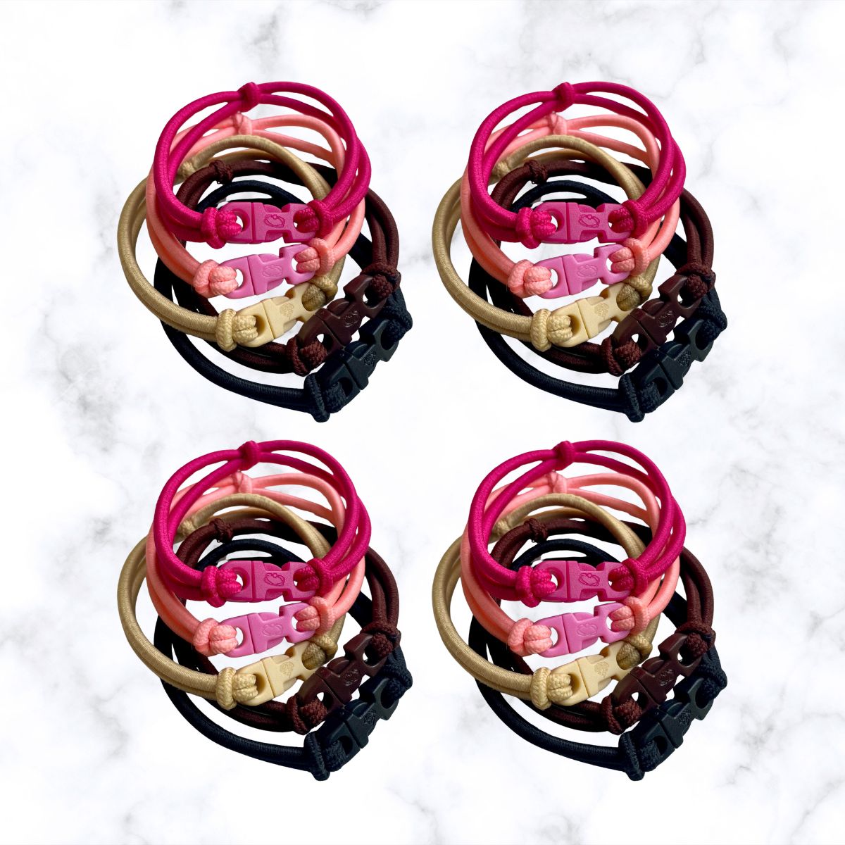 Buckle Hair Tie Elastics - Quick-Release, Snag-Free, Zero Tangles