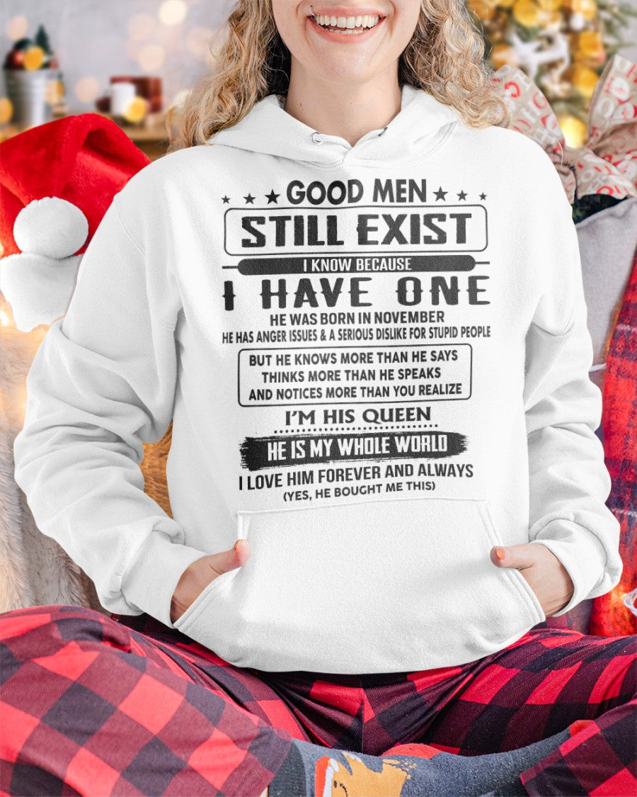 November - Good men Still Exist - gift for your girlfriend, wife from Husband - NGHL11 (SKU-GM-11)