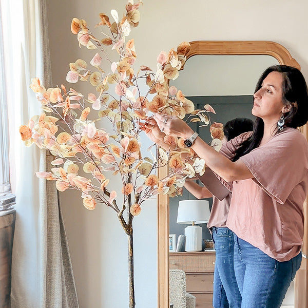 Tall Lifelike Eucalyptus Potted Tree