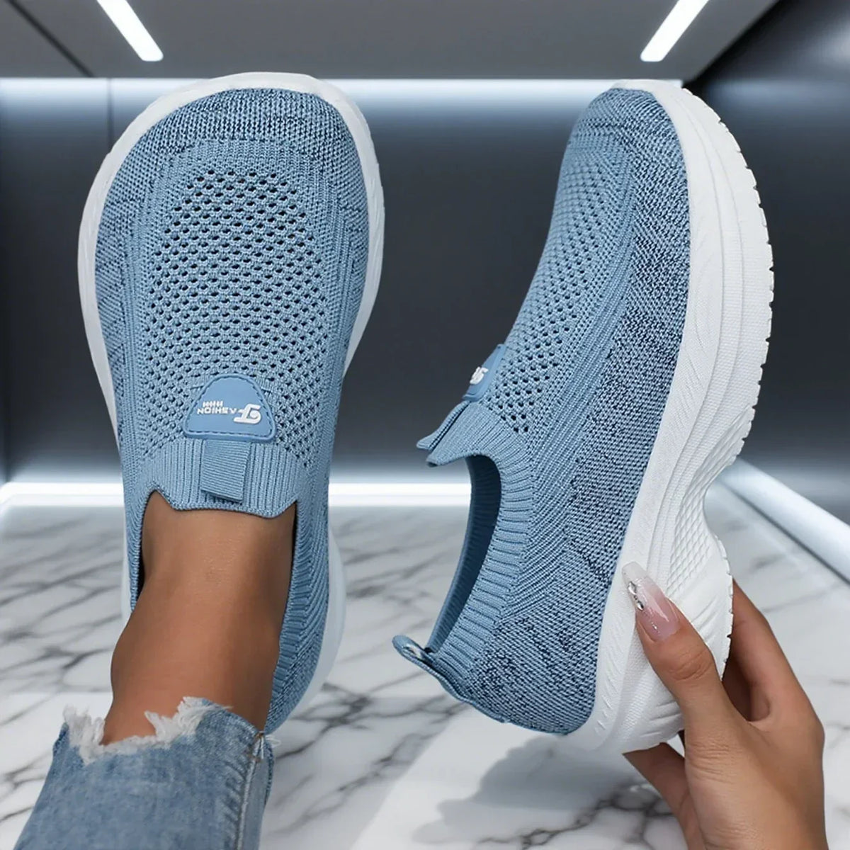 Minimalist Shoes - Wide Thick-Sole Mesh Fit