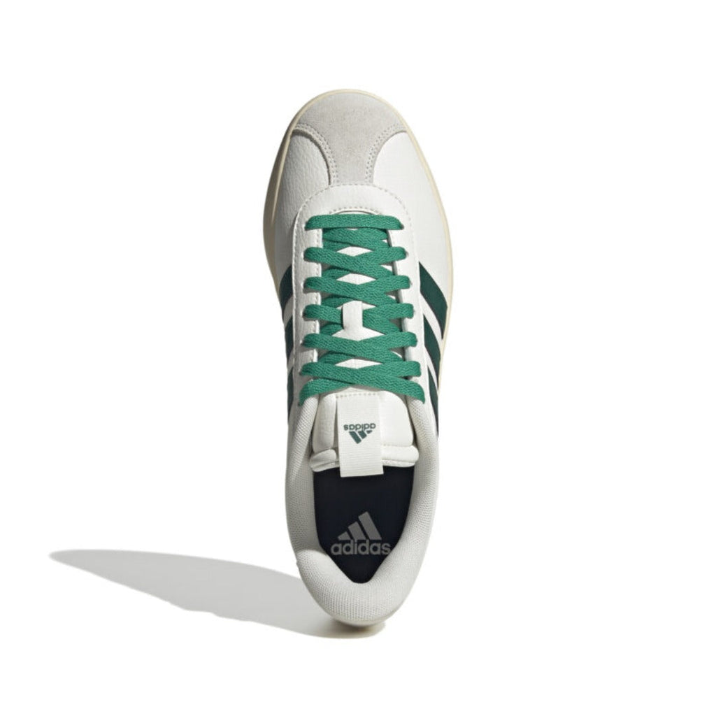 adidas Men's VL Court 3.0 (Core White / Collegiate Green / Court Green)