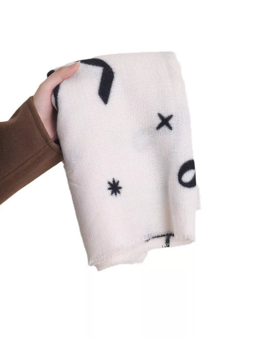 Bow Print Lightweight Scarf