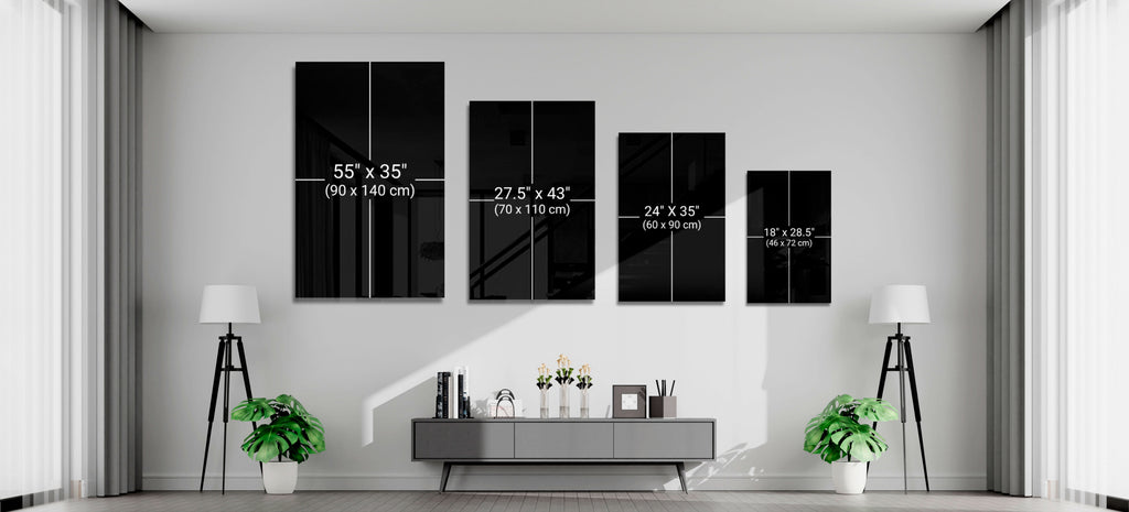 Waving American Flag in Dark Tones Glass Wall Art