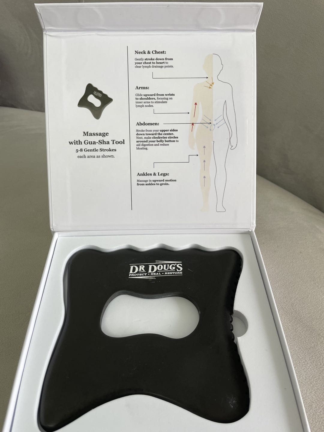 Dr. Doug’s Bian Stone Gua Sha Collection – Lymphatic Massage & Sculpting Tools for Body, Face & Neck