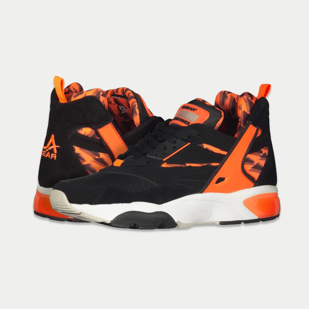 LA Gear Men's Turbo Light-Up Mid | Black x Neon Red