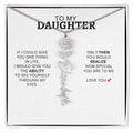Necklace for Daughter | I Love You - Birth Necklace
