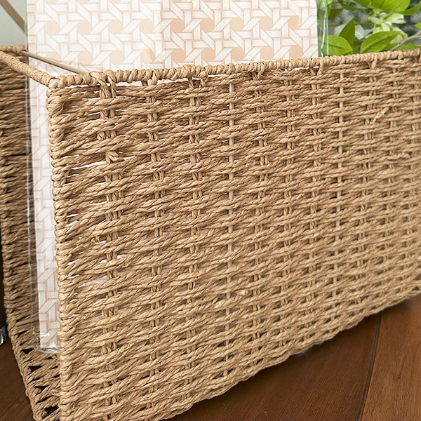Woven Hanging File Basket
