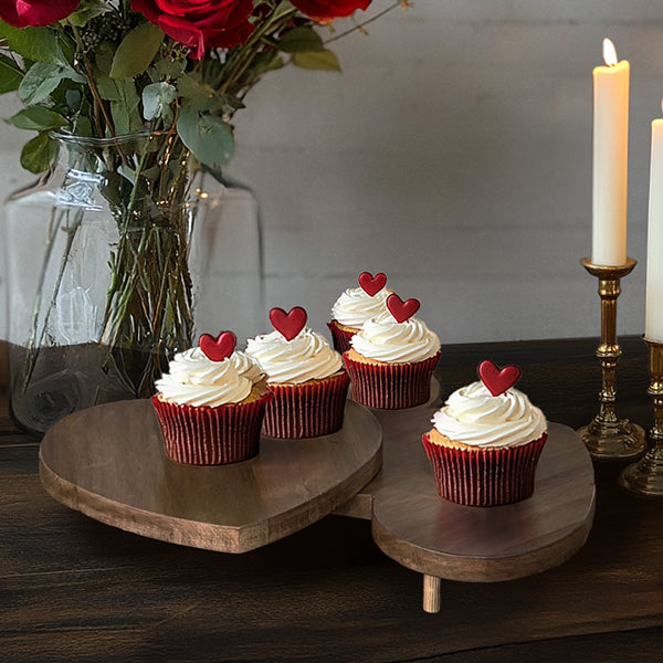 Collapsible Triple Heart Serving Board