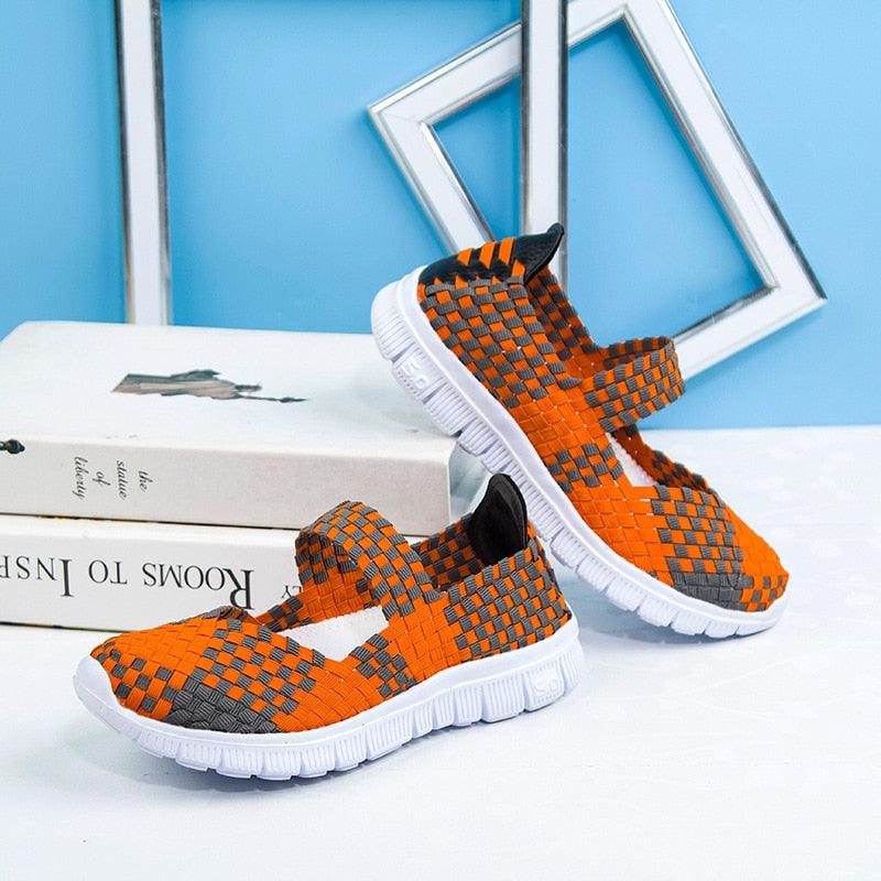 Women's Espadrilles Casual Shoes Spring Comfortable Sneakers Breathable Flat Shoes Summer Outdoor Slip On Fashion Breathable Mesh Casual Shoes Flat Shoes Women Espadrille